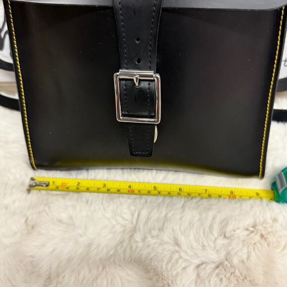 Dr. Martens Black Leather Backpack Unisex Travel Grunge 90s Blogger Classic - Picture 10 of 13